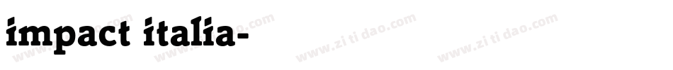 impact italia字体转换